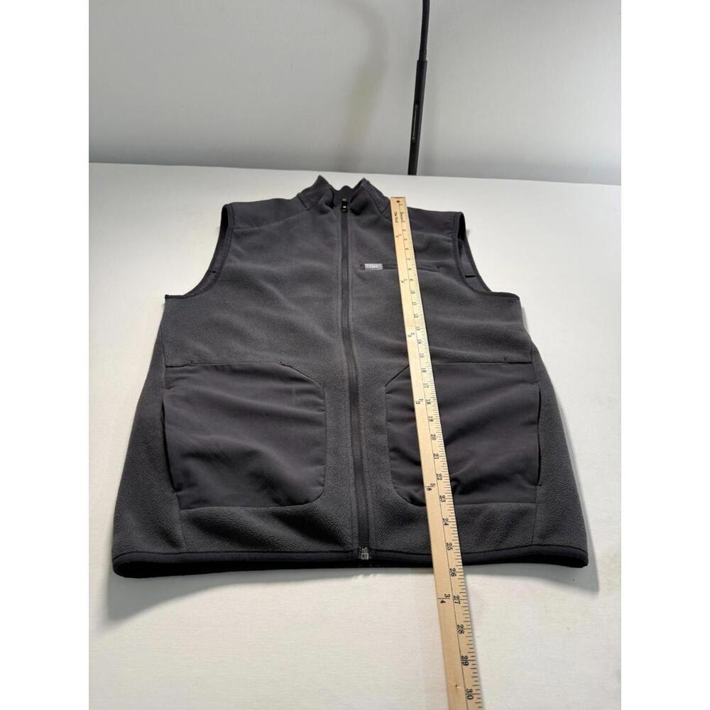 Figs On Shift Fleece Vest Small Gray Pockets Healthcare Scrubs MXXOW1008 - Picture 6 of 7